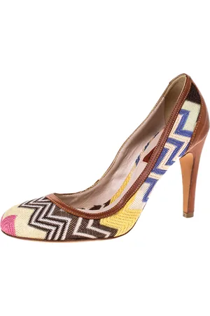 Missoni Patterned Knit Fabric Pumps Size 38