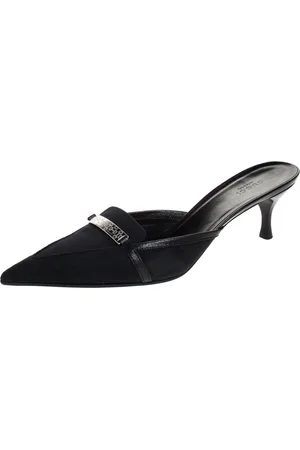 Gucci GG Canvas Pointed Toe Mules Size 39.5