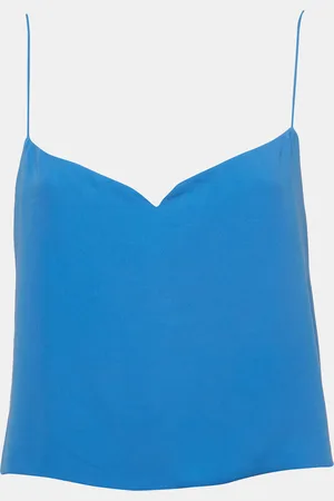 Kenzo Crepe Sweetheart Neck Strappy Top M