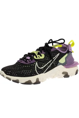 Nike Black/ Leather And Fabric React Vision Sneakers Size 43