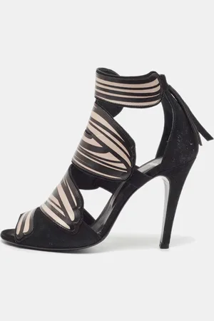 Pierre Hardy /Pink Leather and Suede Cut Out Sandals Size 37