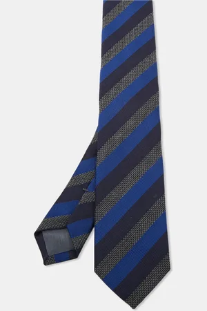 HUGO BOSS Diagonal Striped Silk & Wool Slim Tie