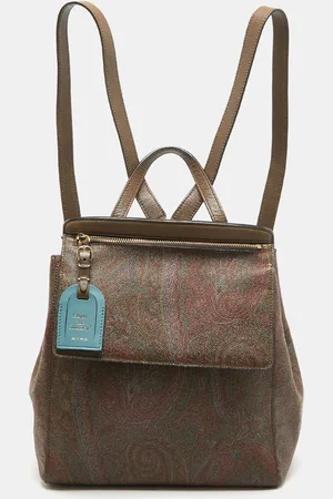 Etro Paisley Print Coated Canvas Backpack