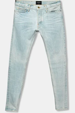 FEAR OF GOD Distressed Denim Zipped Hem Slim Fit Jeans M