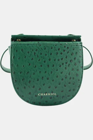 Charriol Leather Passion Ostrich Crossbody