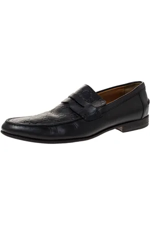 Gucci Ssima Leather Penny Slip On Loafers 41