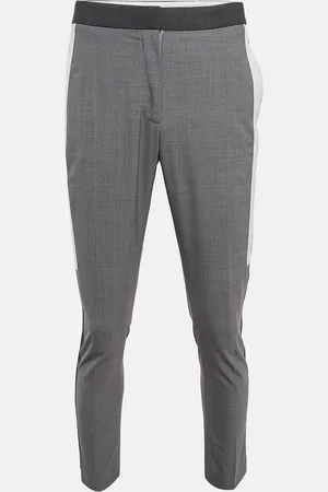 Burberry Contrast Stripe Wool Trousers M
