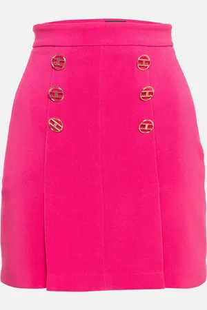 Elisabetta Franchi Logo Embellished Mini Skirt S