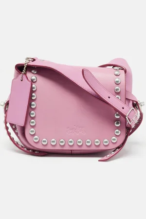 Coach Leather Rivet Dakotah Crossbody Bag