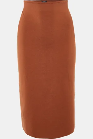 Joseph Stretch Silk Knit Pencil Skirt M