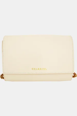 Charriol OffWhite Leather Chameleon Crossbody