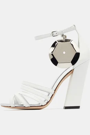 Burberry Leather Split-Toe Hove Sandals Size 38