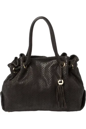 Furla Dark Python Effect Tote