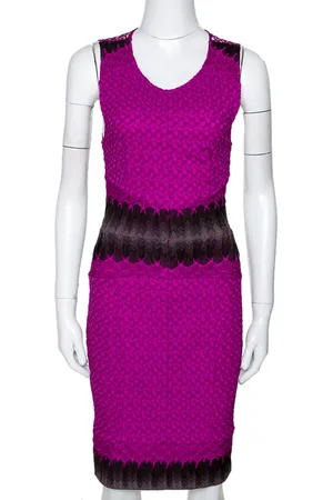 Missoni Crochet Knit Sleeveless Fitted Dress S