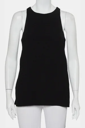 Helmut Lang Textured Synthetic Raze Tank Top M