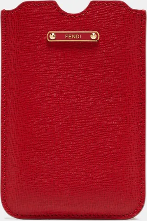 Fendi Leather Logo Phone Cover