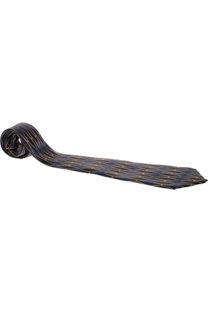 Lanvin Vintage Lattice Motif Print Silk Tie