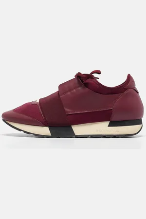 Balenciaga Leather and Neoprene Race Runner Sneakers Size 40