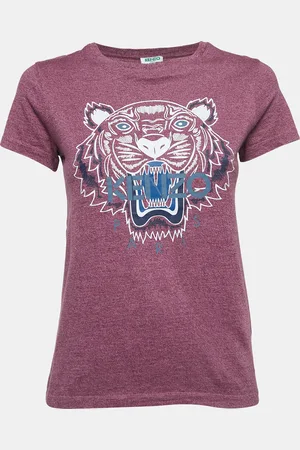 Kenzo Logo Tiger Print Cotton Short Sleeve T-Shirt XS