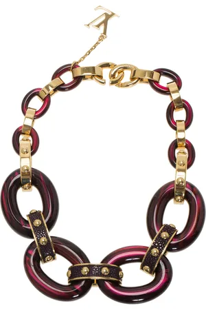LOUIS VUITTON Gimme a Clue Resin Necklace