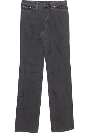 Alexander McQueen Vintage Dark Sanded Denim Straight Leg Jeans S