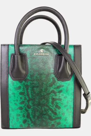 Charriol Leather Tote Exotic Skin Handbag