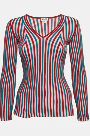 Kenzo Rib Knit V-Neck Jumper M
