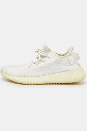 adidas Knit Fabric Boost 350 V2 Triple Sneakers Size 38 2/3