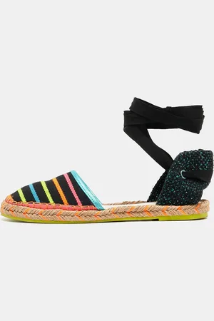 SOPHIA WEBSTER Fabric New Juana Ribbon Espadrille Flats Size 37