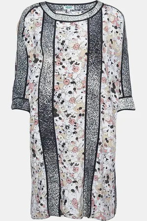 Kenzo Print Silk Loose Fit Tunic Top M