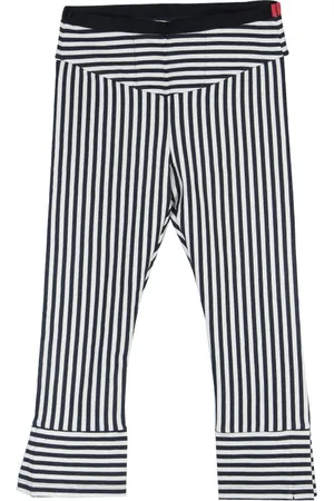 Roma e Tosca Monochrome Striped Leggings 11 Yrs