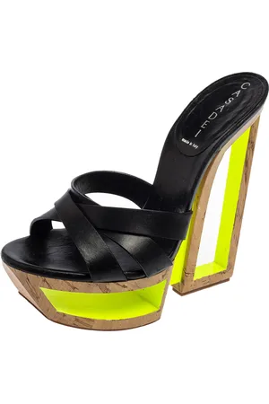 Casadei Leather Platform Sandals Size 37