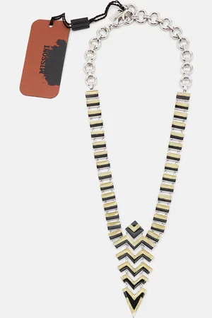 Missoni Enamel Tone Geometric Shaped Long Necklace