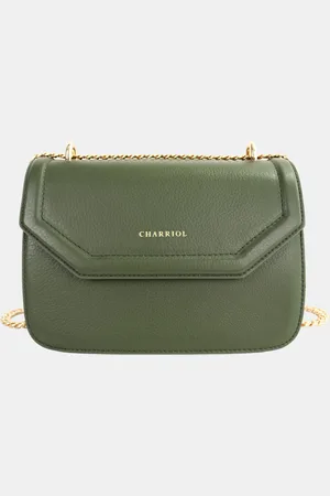 Charriol Military Leather Twilight Handbag