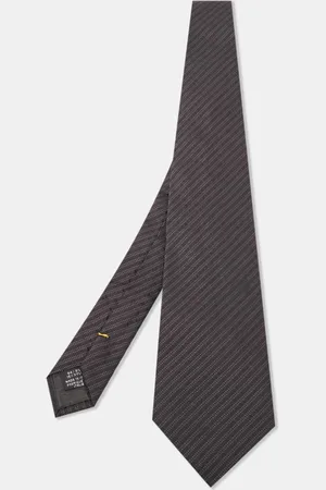 Fendi Striped Silk Blend Traditional Tie