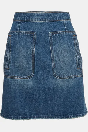 Zadig & Voltaire Denim Juny Bleu Mini Skirt M
