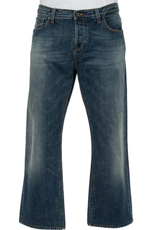 Gucci Washed Denim Wide Leg Jeans XXL