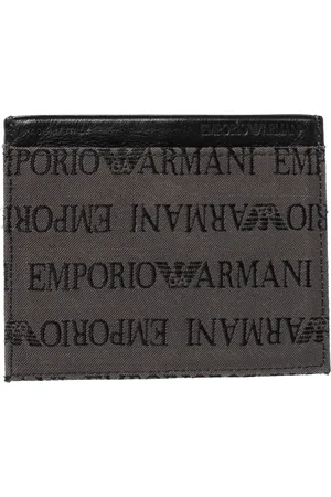 Emporio Armani /Black Leather Card Holder