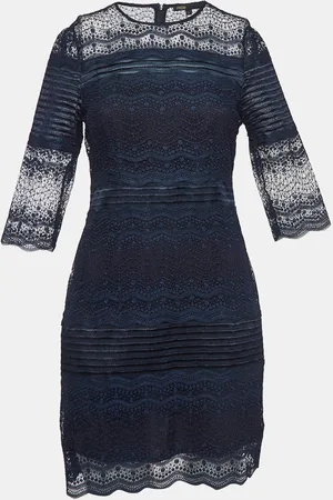 Maje Navy Lace Mini Dress S