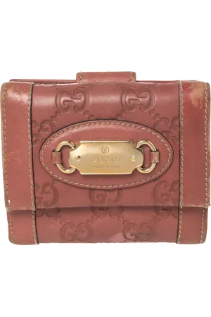 Gucci Ssima Leather French Wallet