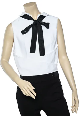 Giorgio Armani Cotton Sleeveless Wrap Top M