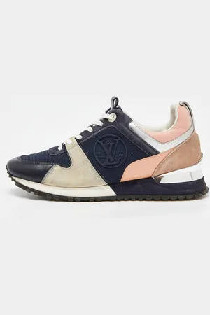 LOUIS VUITTON Multicolor Suede and Mesh Run Away Sneakers Size 37.5
