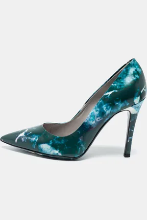 Msgm Marble Print Pointed Toe Pumps Size 38
