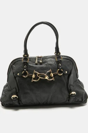 Gucci Leather Horsebit Nail Shoulder Bag