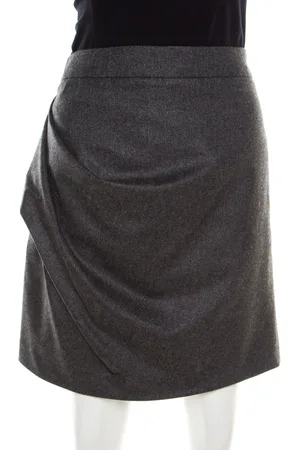 Emporio Armani Knit Draped Mini Skirt M