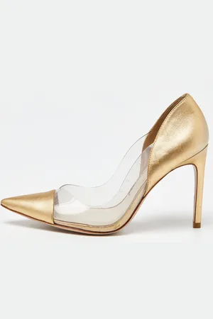 SOPHIA WEBSTER /Transparent Leather and PVC Pointed Toe Pumps Size 38.5