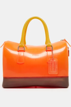 Furla Tri Color Rubber Candy Satchel