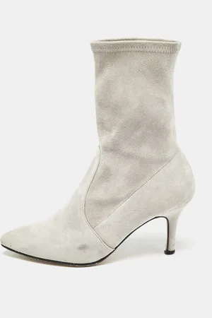 Stuart Weitzman Suede Ankle Booties Size 36.5