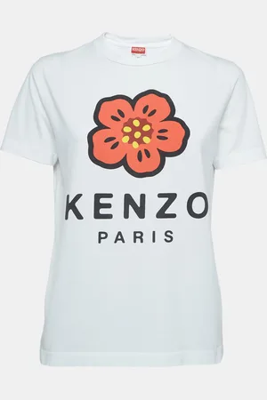 Kenzo Printed Cotton Knit Top XS