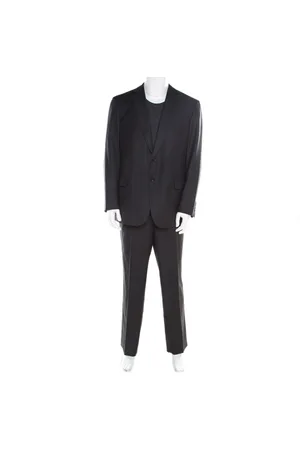 BRIONI Herringbone Pattern Wool Tailored Suit XS